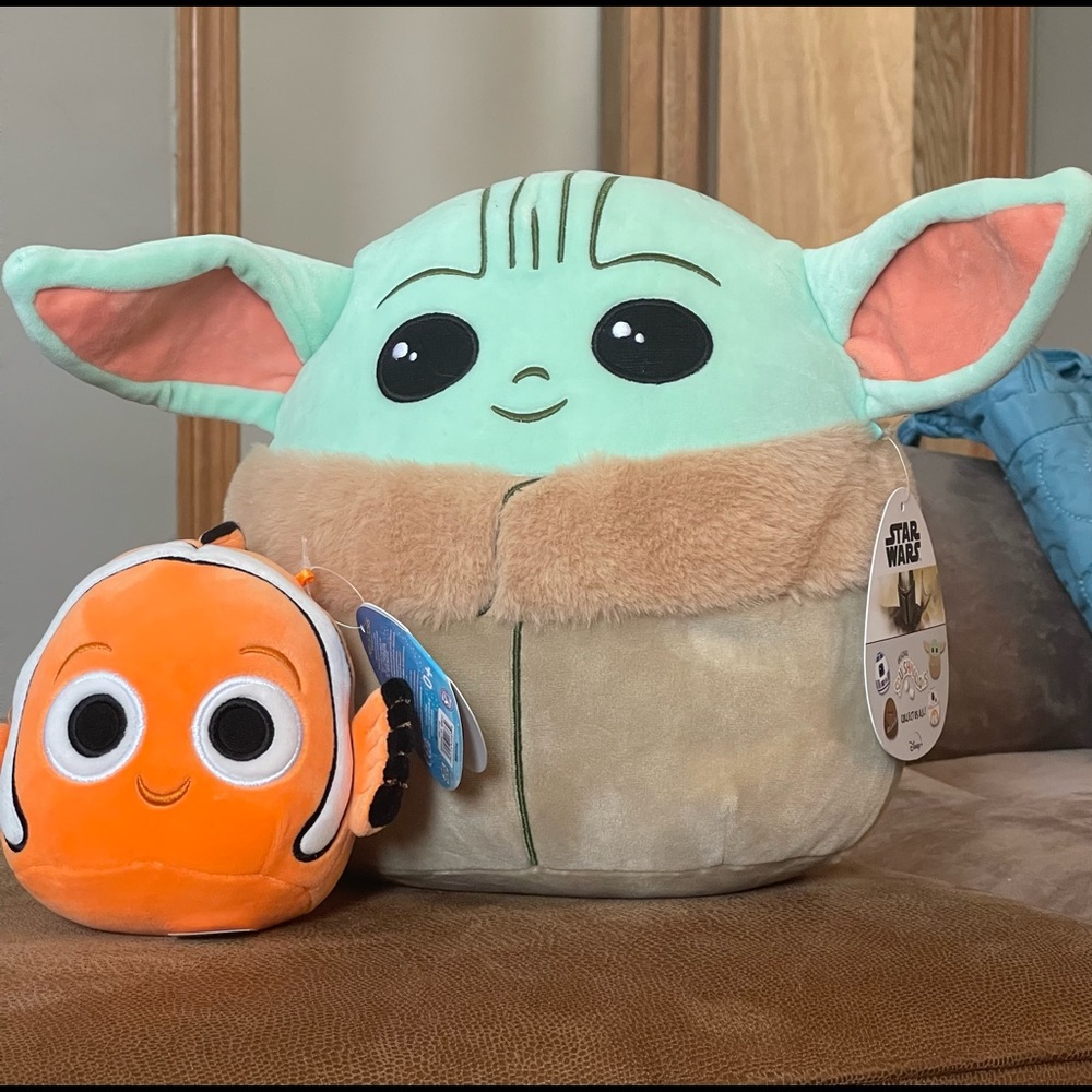 Squishmallow Yoda & Nemo Set